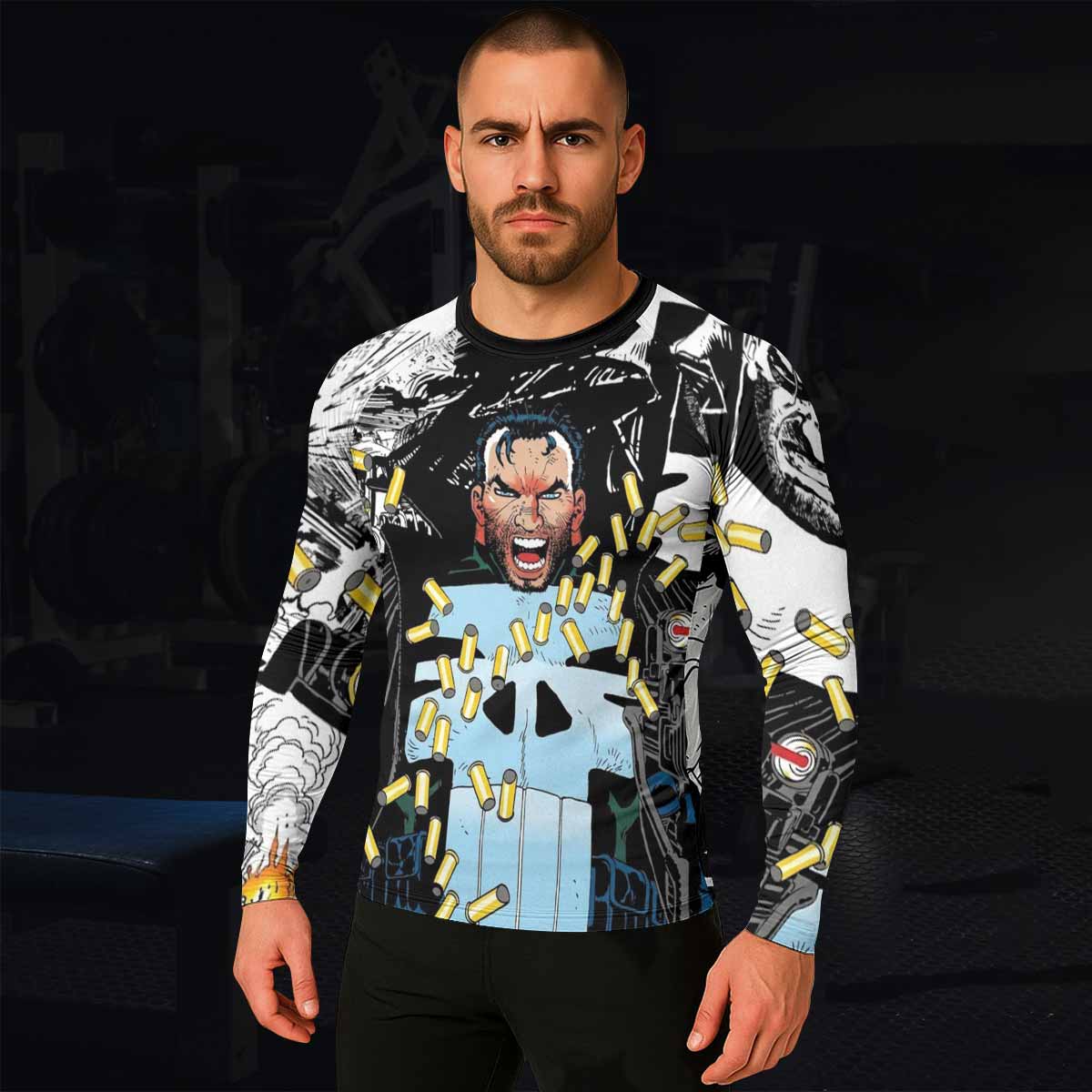 Punisher Bullet Storm Frank Castle Rash Guard