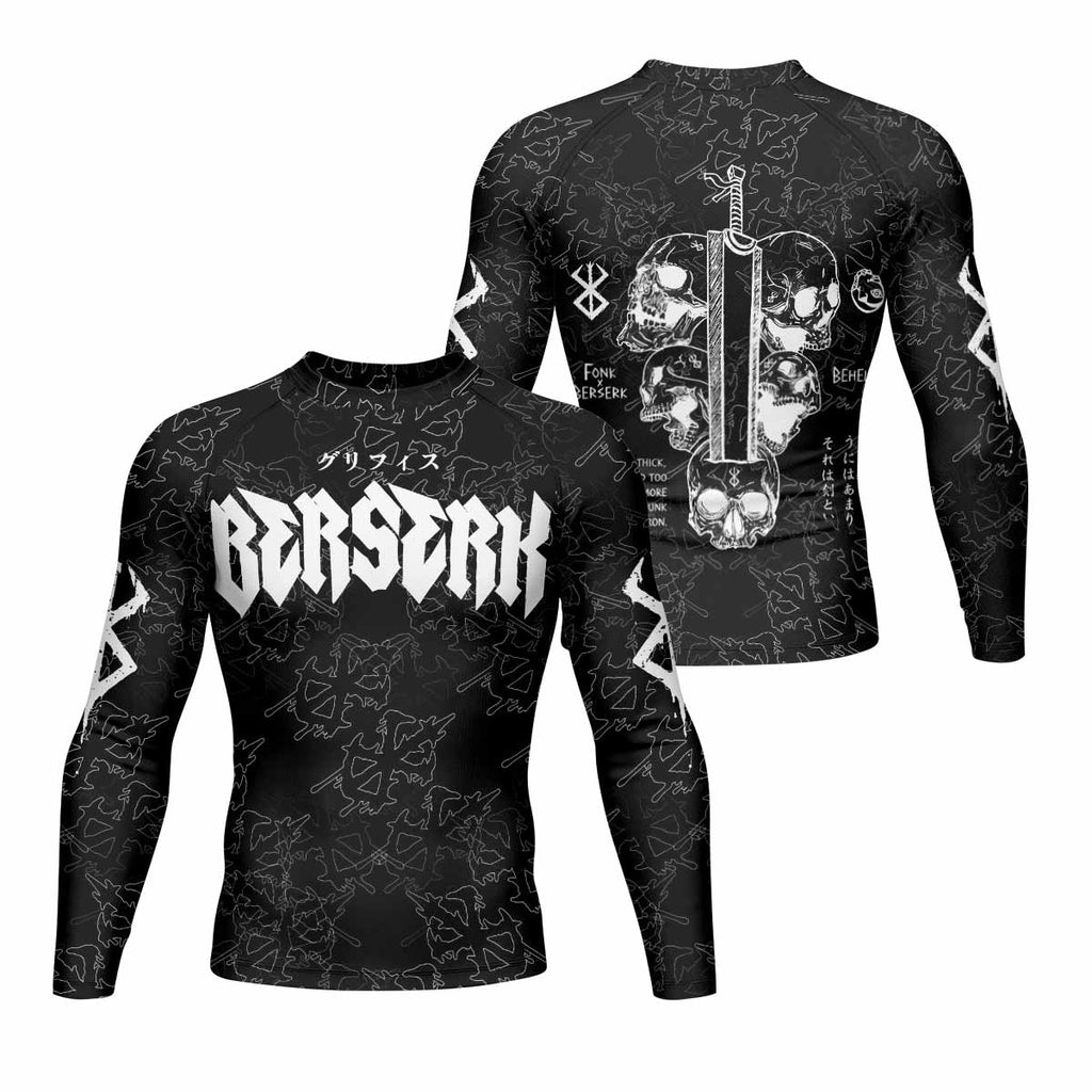 Berserk Dragon Slayer Skull Rash Guard