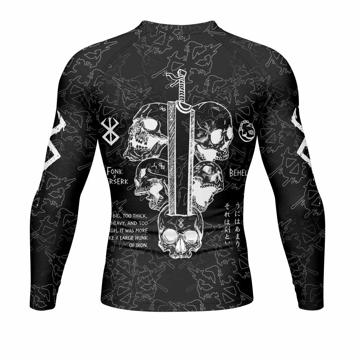 Berserk Dragon Slayer Skull Rash Guard