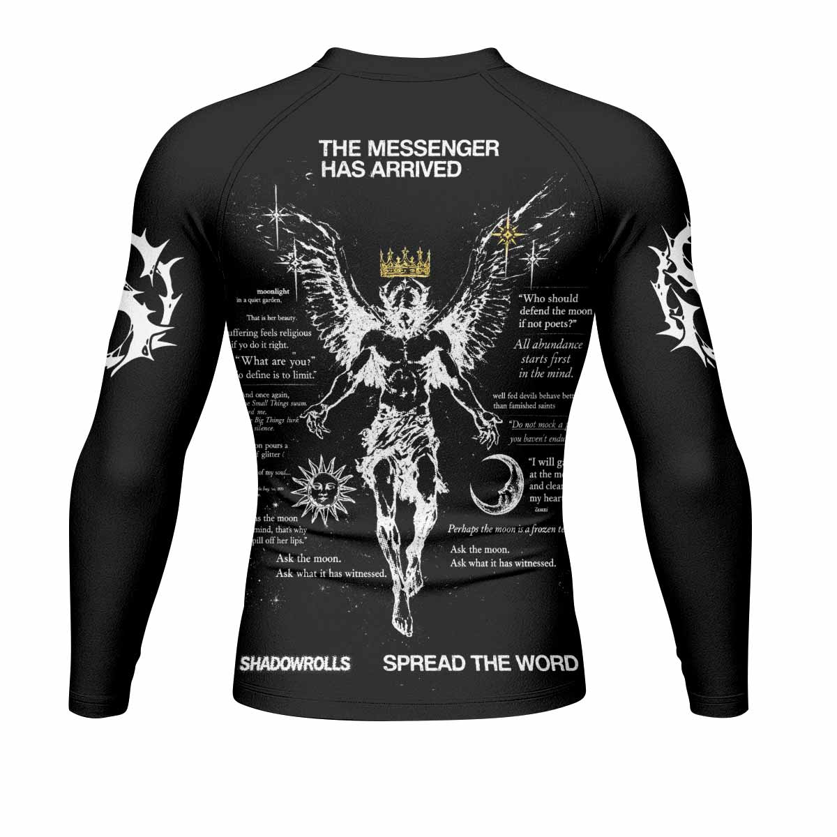 The Messenger Has Arrived Black Rash Guard