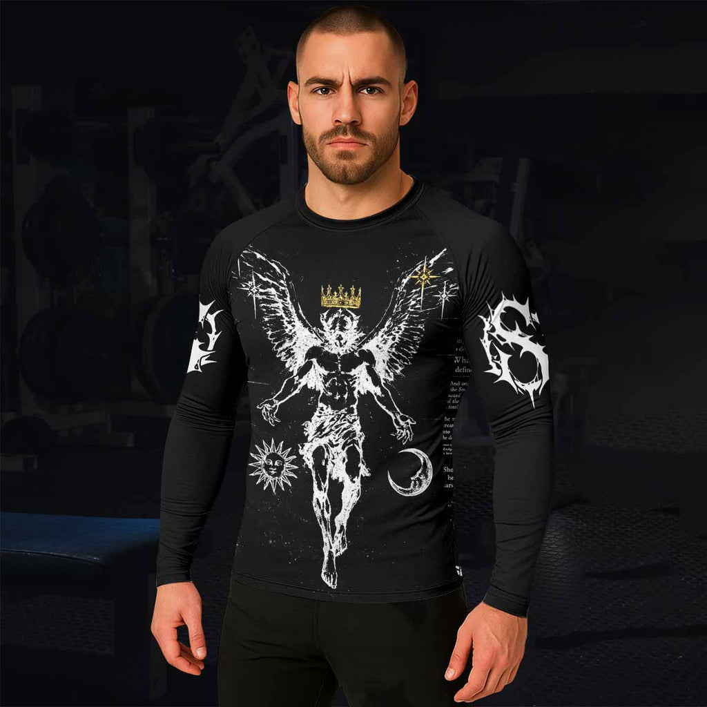 The Messenger Has Arrived Black Rash Guard