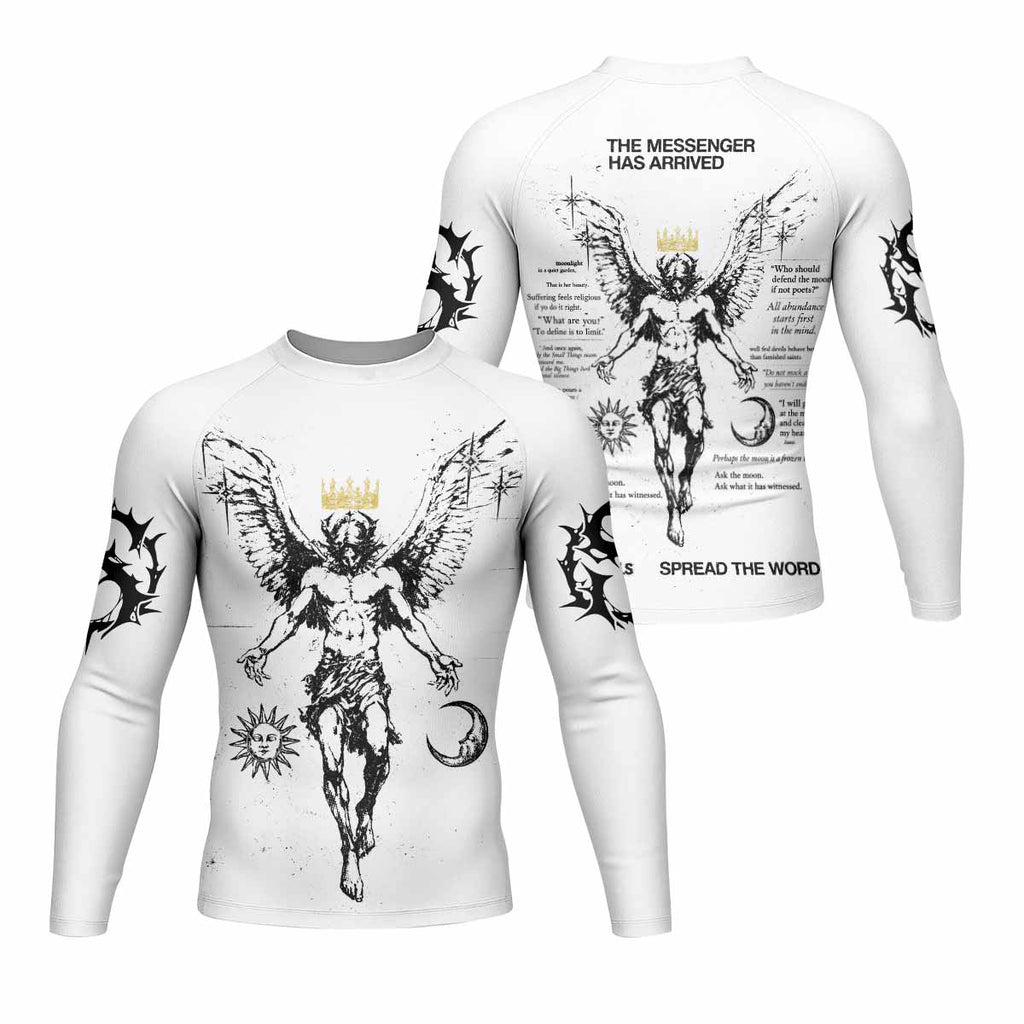 The Messenger Has Arrived White Rash Guard