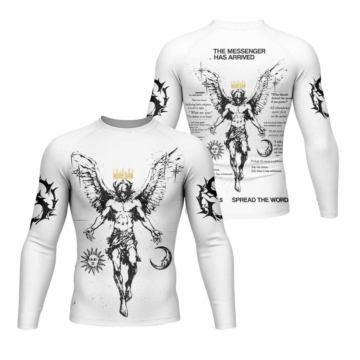 The Messenger Has Arrived White Rash Guard