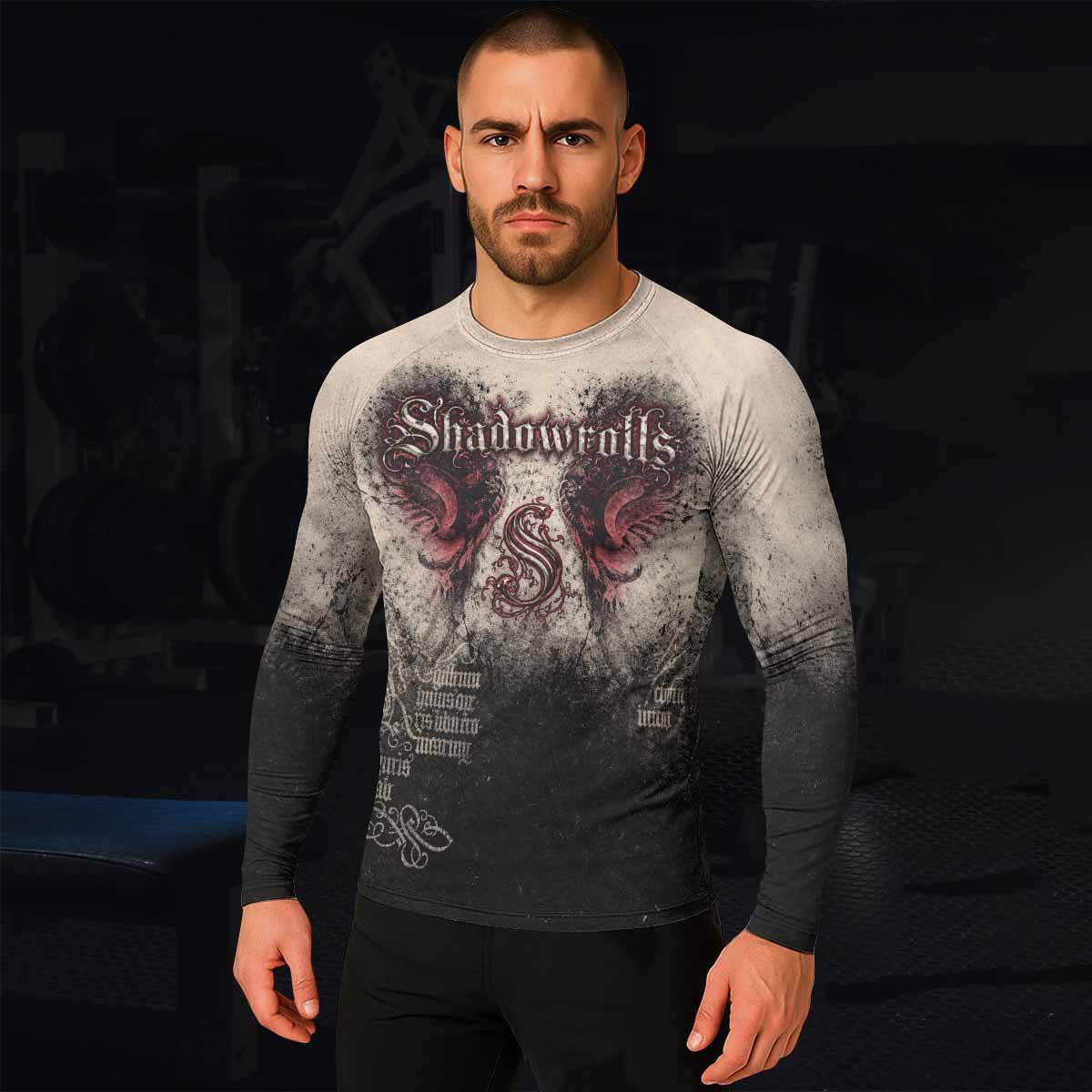 Grunge Smoke Gothic Rash Guard