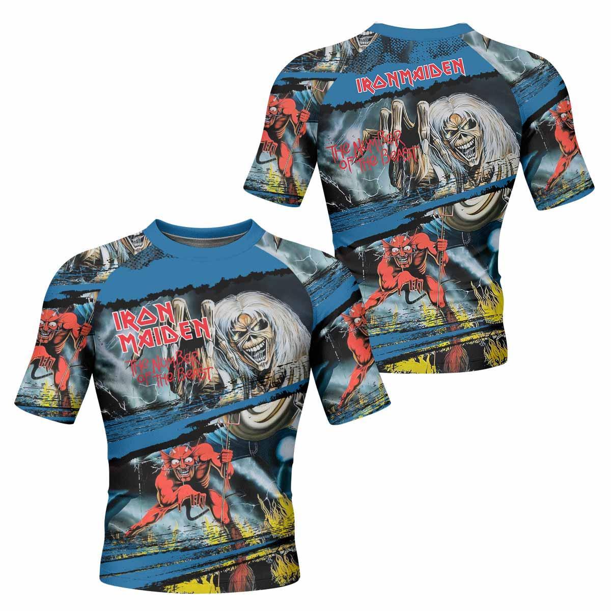 Iron Maiden The Number of the Beast Rash Guard
