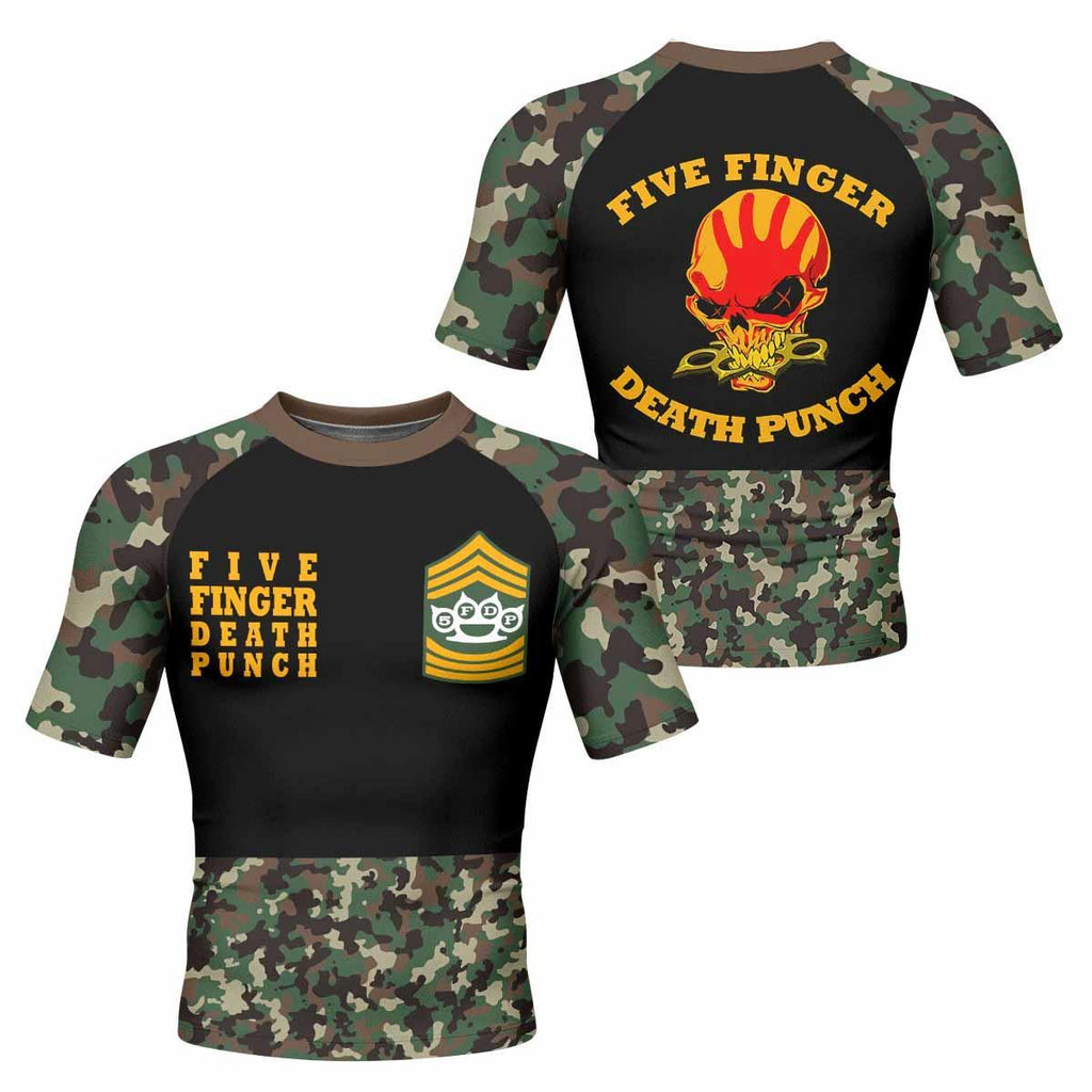 Five Finger Death Punch Camo Rash Guard