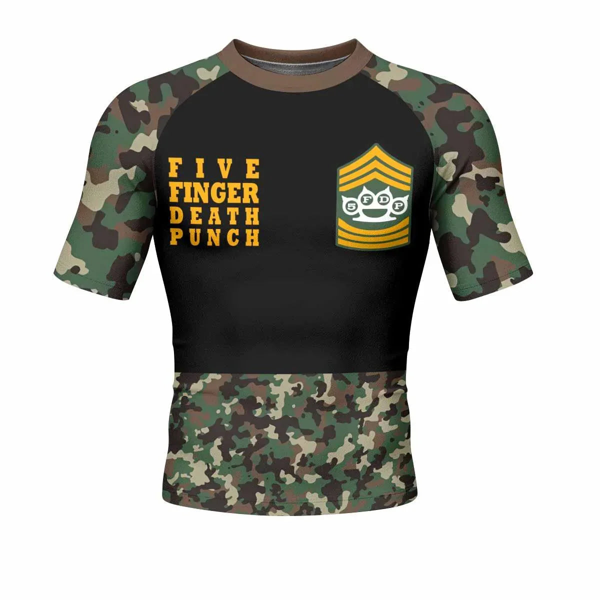 Five Finger Death Punch Camo Rash Guard