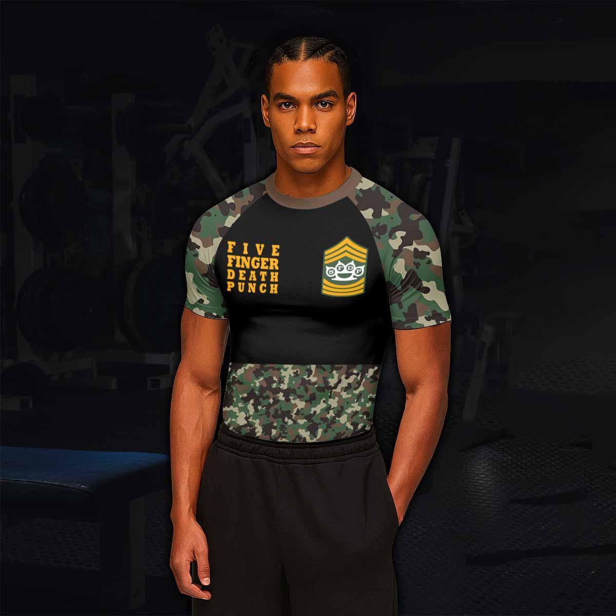 Five Finger Death Punch Camo Rash Guard