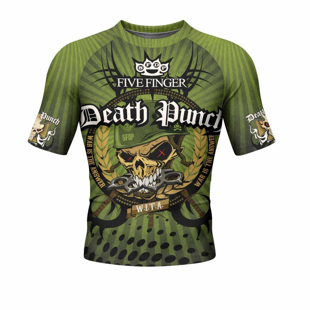 Five Finger Death Punch Green V Rash Guard
