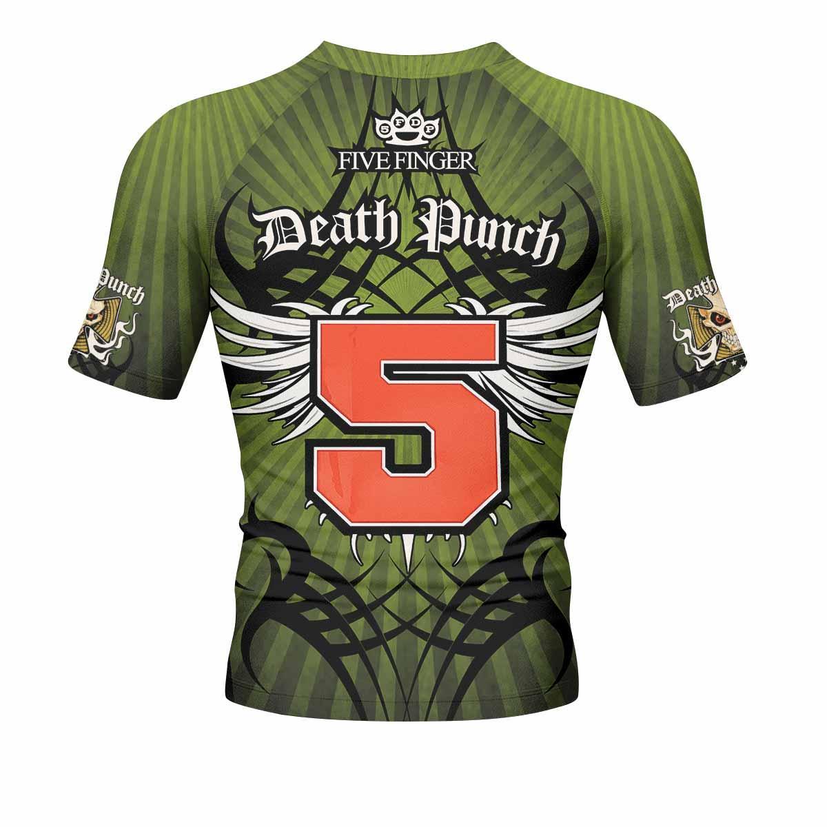 Five Finger Death Punch Green V Rash Guard