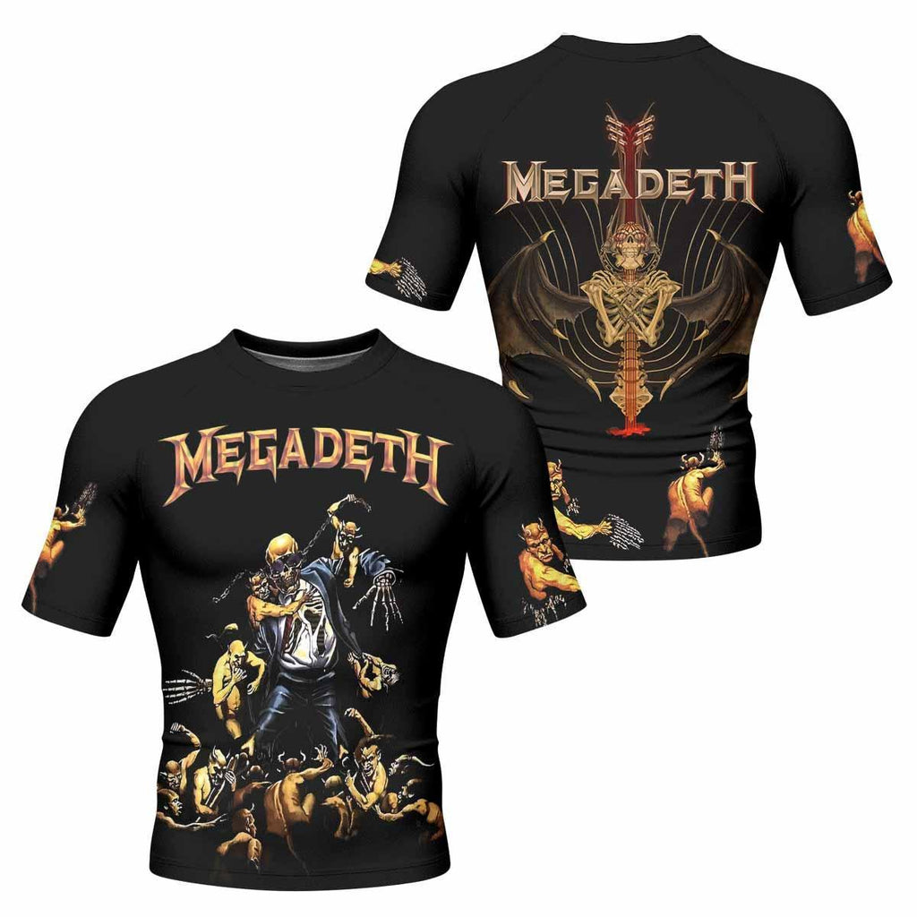 Megadeth Holy Wars 991 Wild Oats Rash Guard