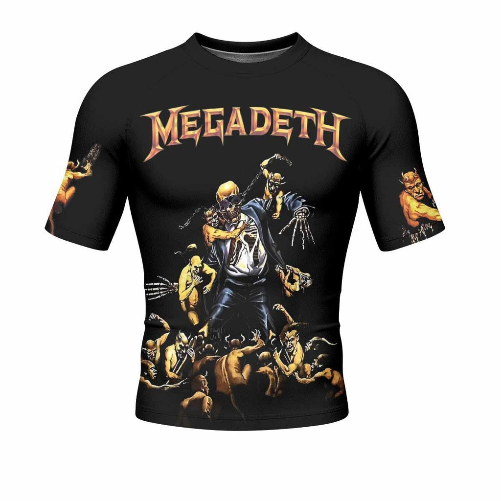 Megadeth Holy Wars 991 Wild Oats Rash Guard