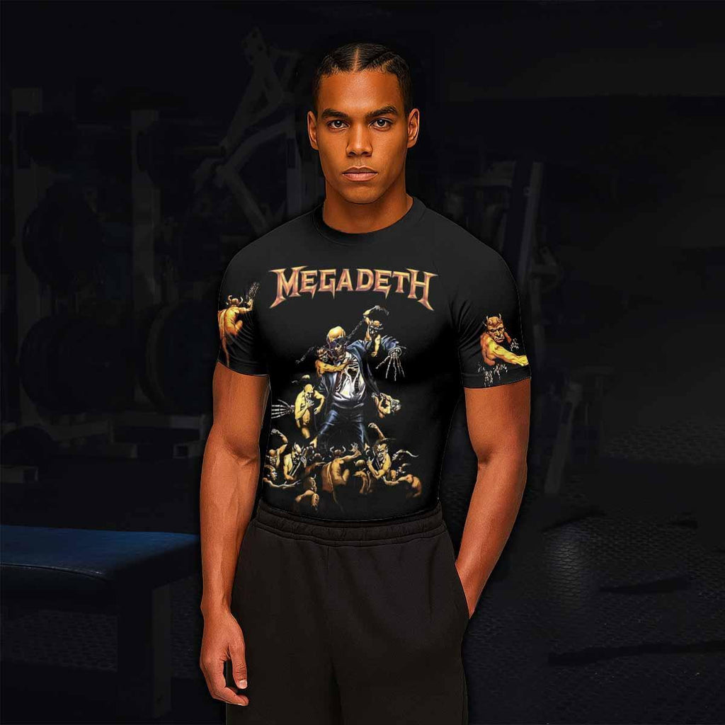 Megadeth Holy Wars 991 Wild Oats Rash Guard