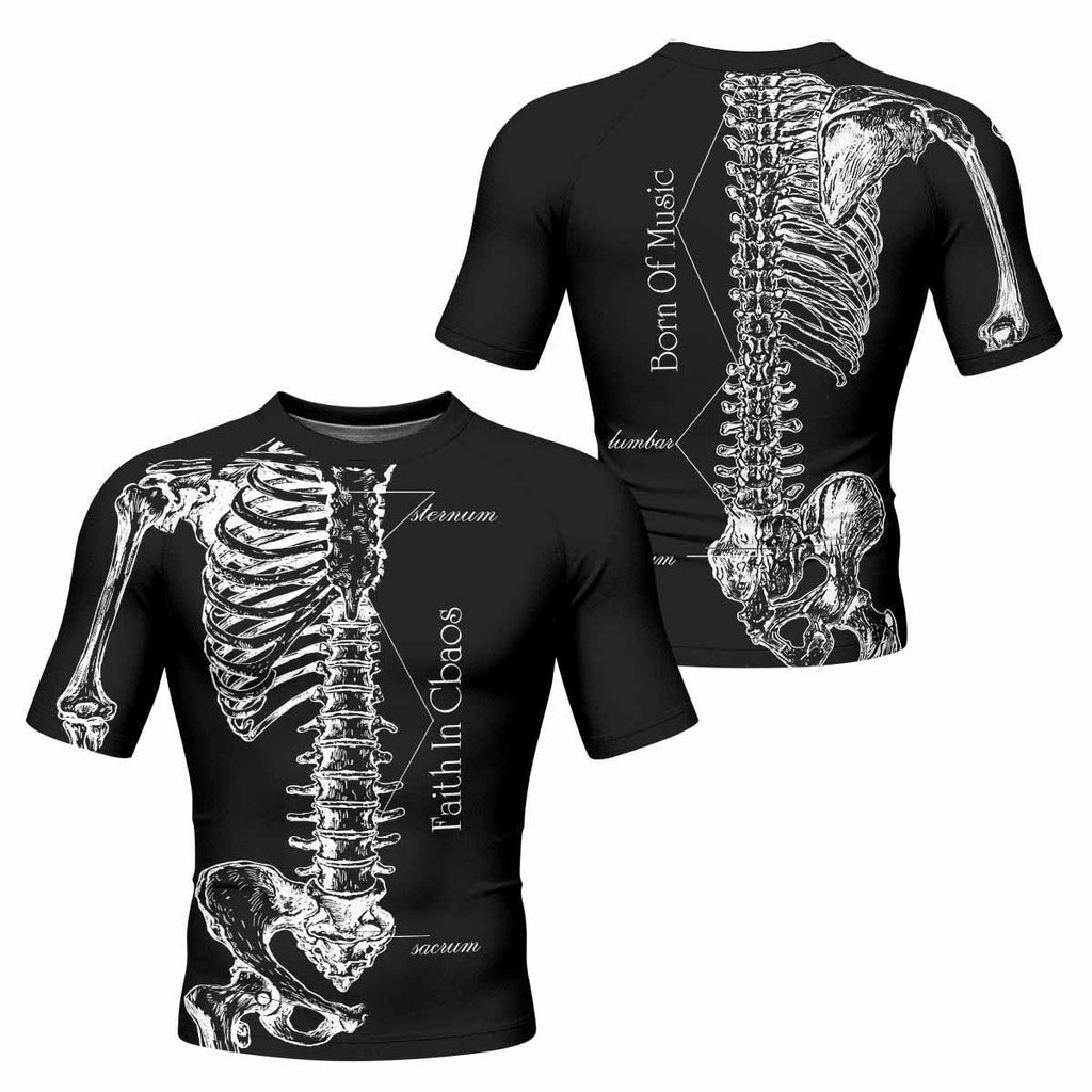 Faith In Chaos Skeleton Rash Guard