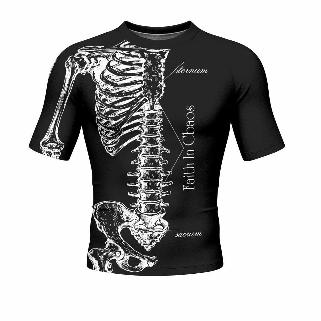 Faith In Chaos Skeleton Rash Guard