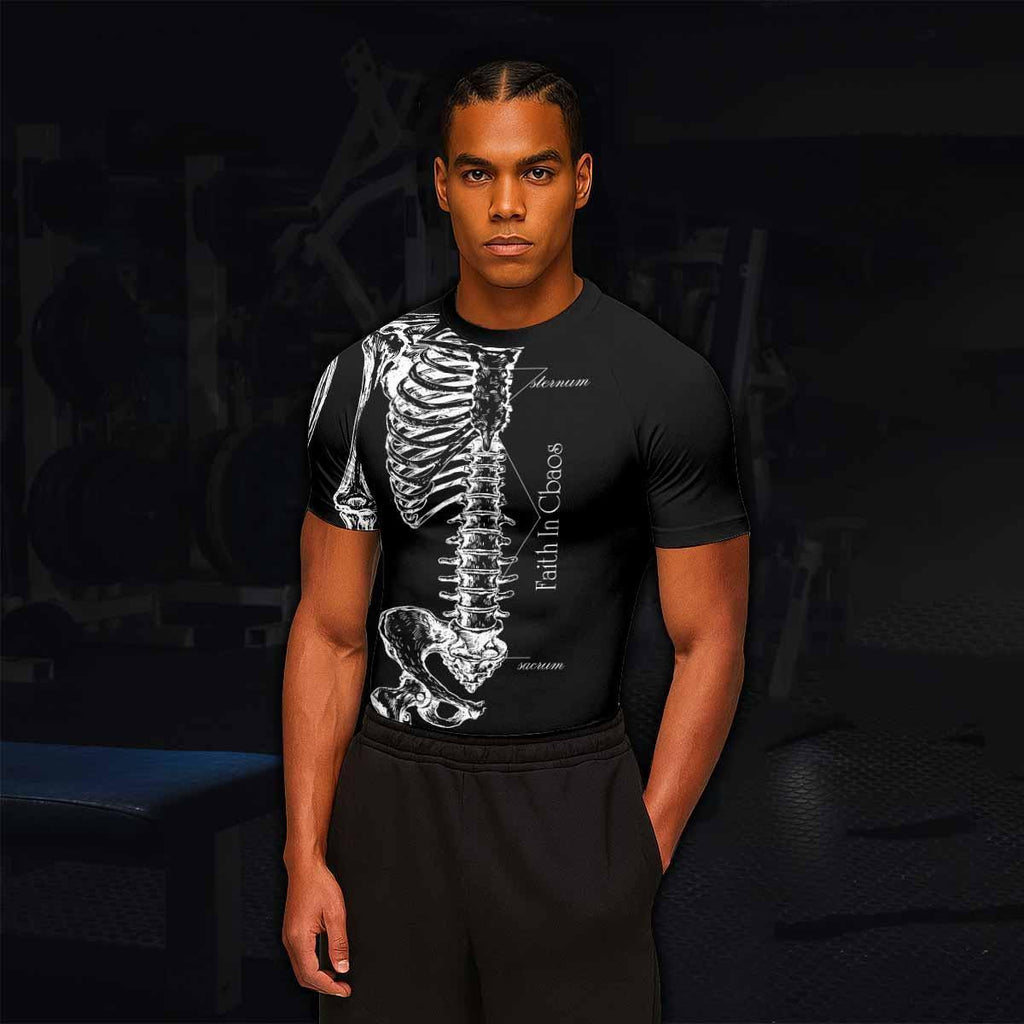 Faith In Chaos Skeleton Rash Guard