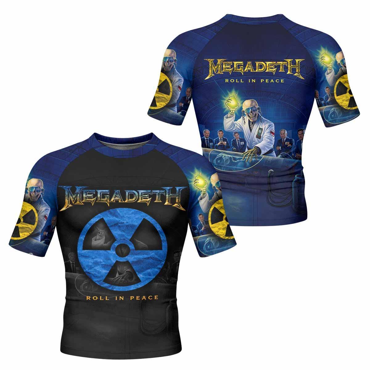 Megadeth Roll In Peace Rash Guard