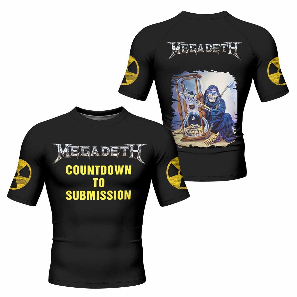 Megadeth Countdown to Submission Rash Guard