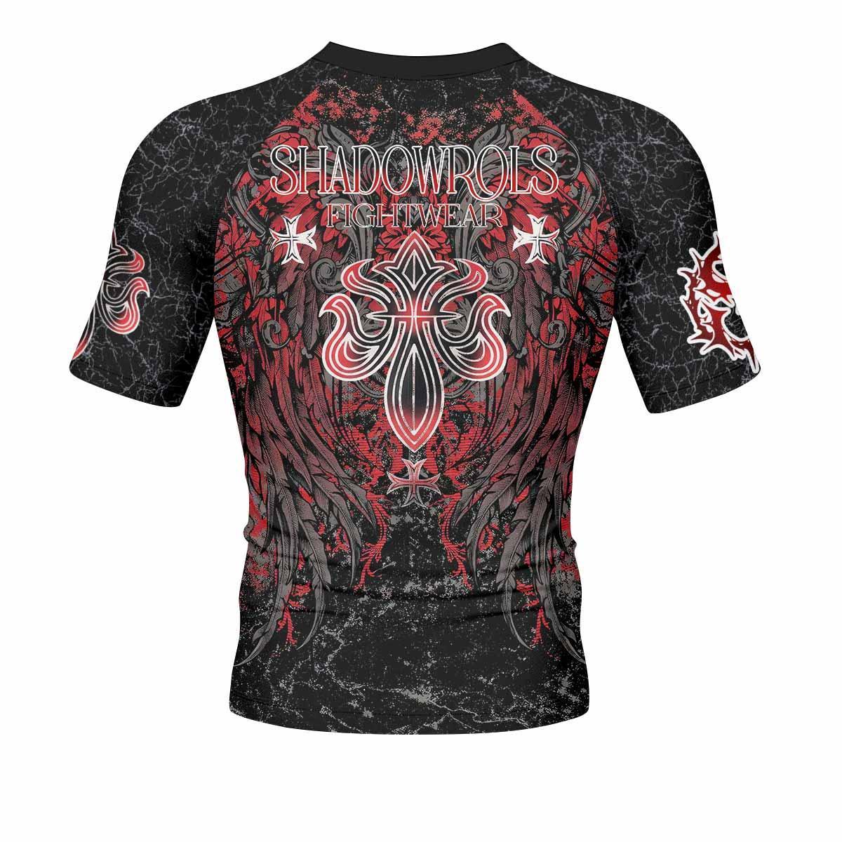 Crimson Faith Cross Rash Guard
