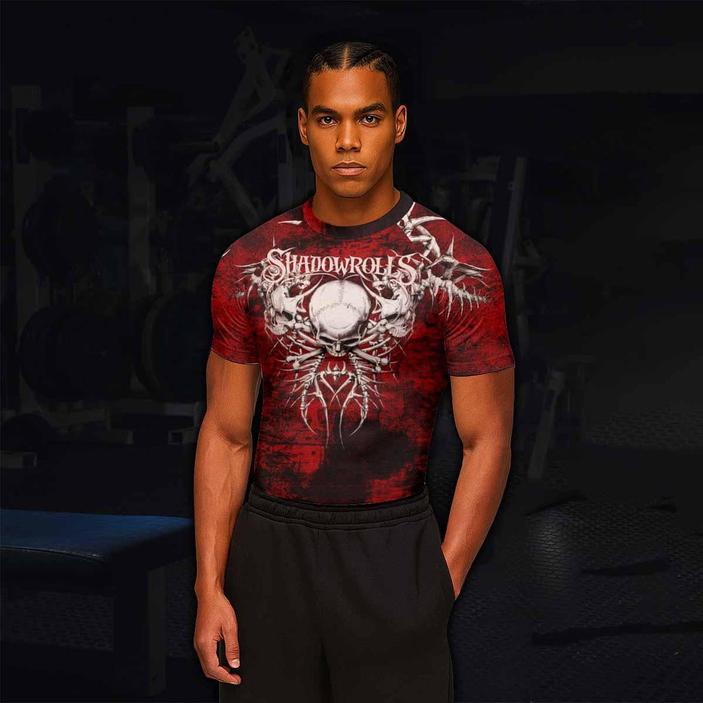 Blood Spine Skull Rash Guard