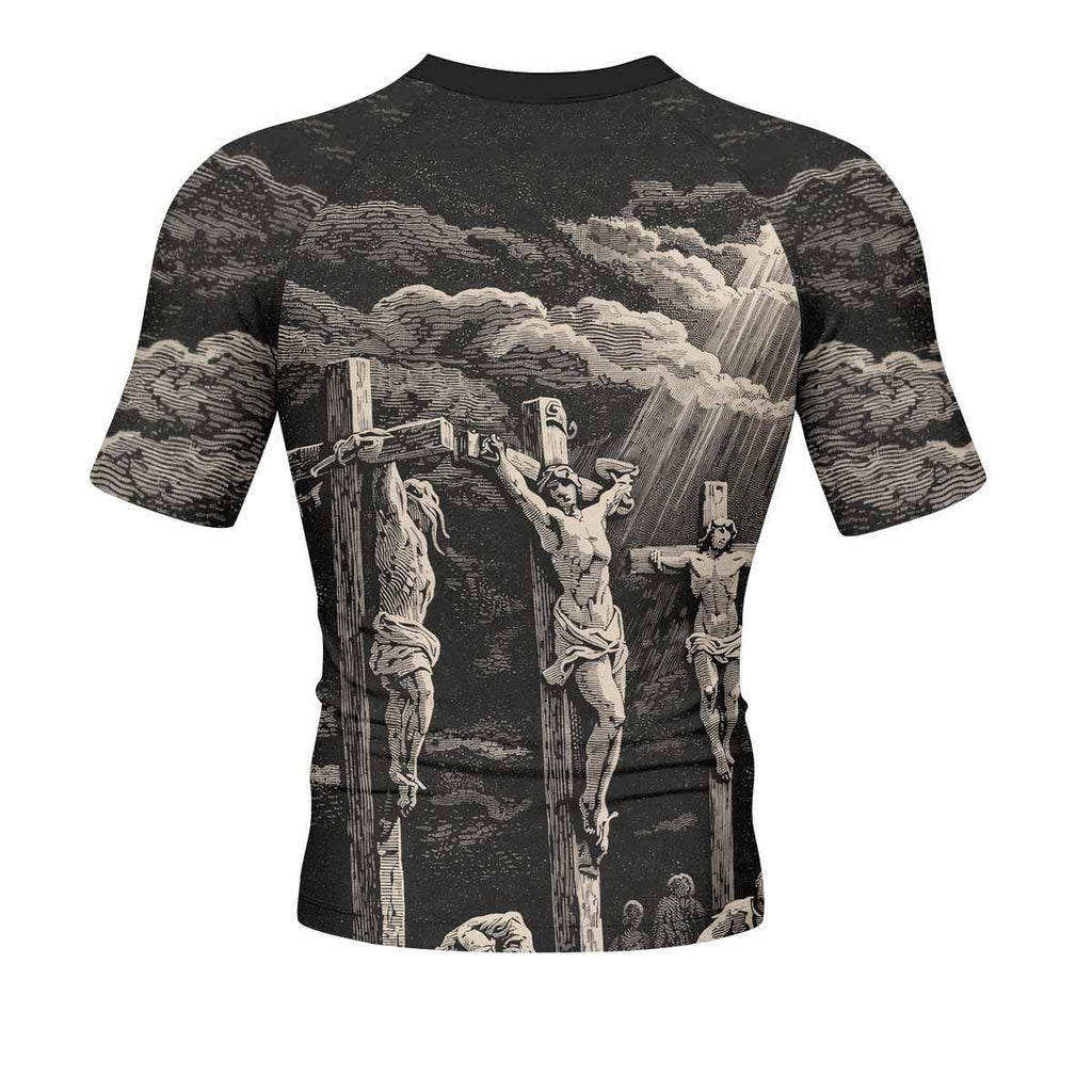 By His Stripes We Are Healed Rash Guard