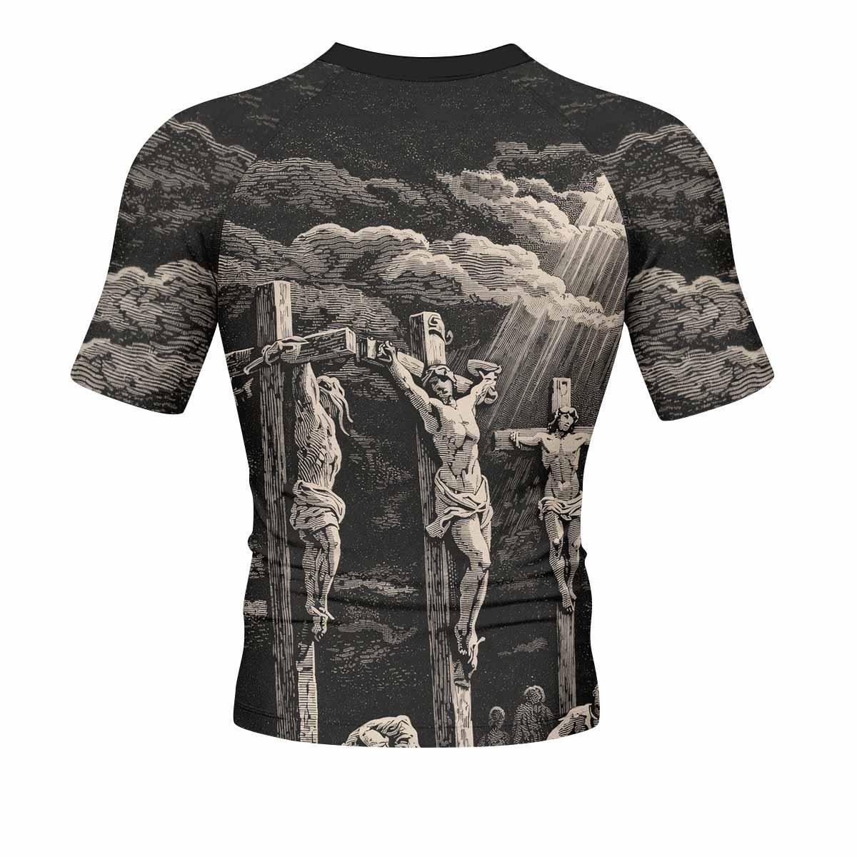 By His Stripes We Are Healed Rash Guard