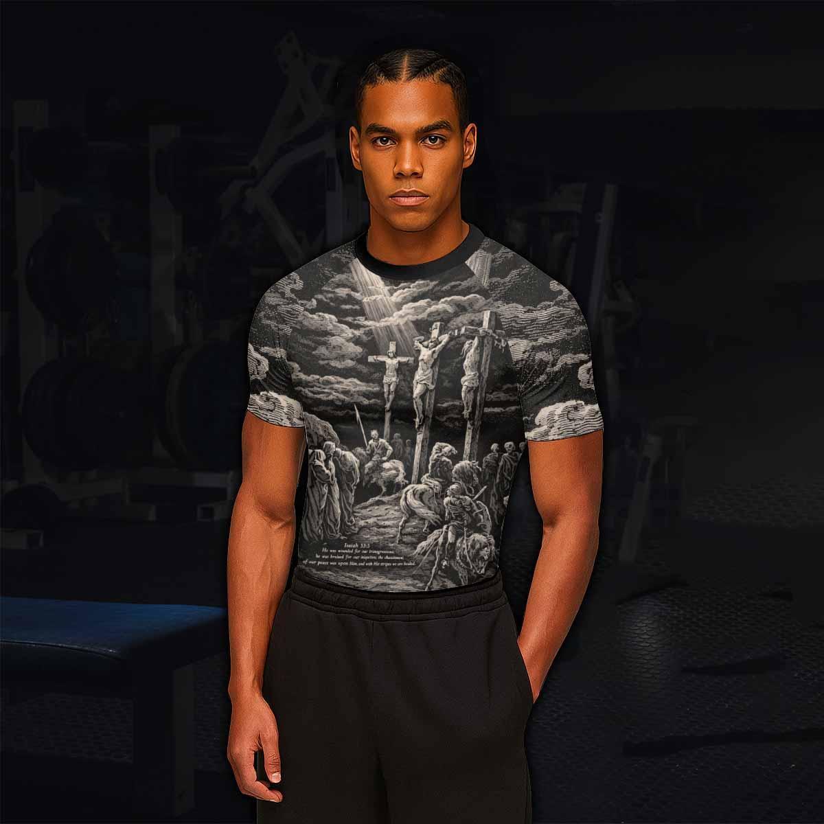 By His Stripes We Are Healed Rash Guard