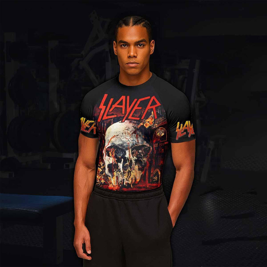 Slayer South Of Heaven Rash Guard