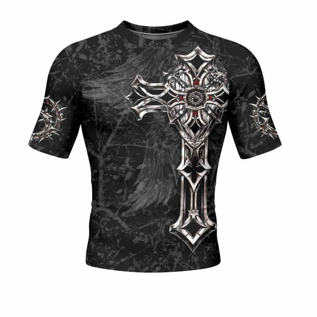 Crown of Thorns Cross Rash Guard