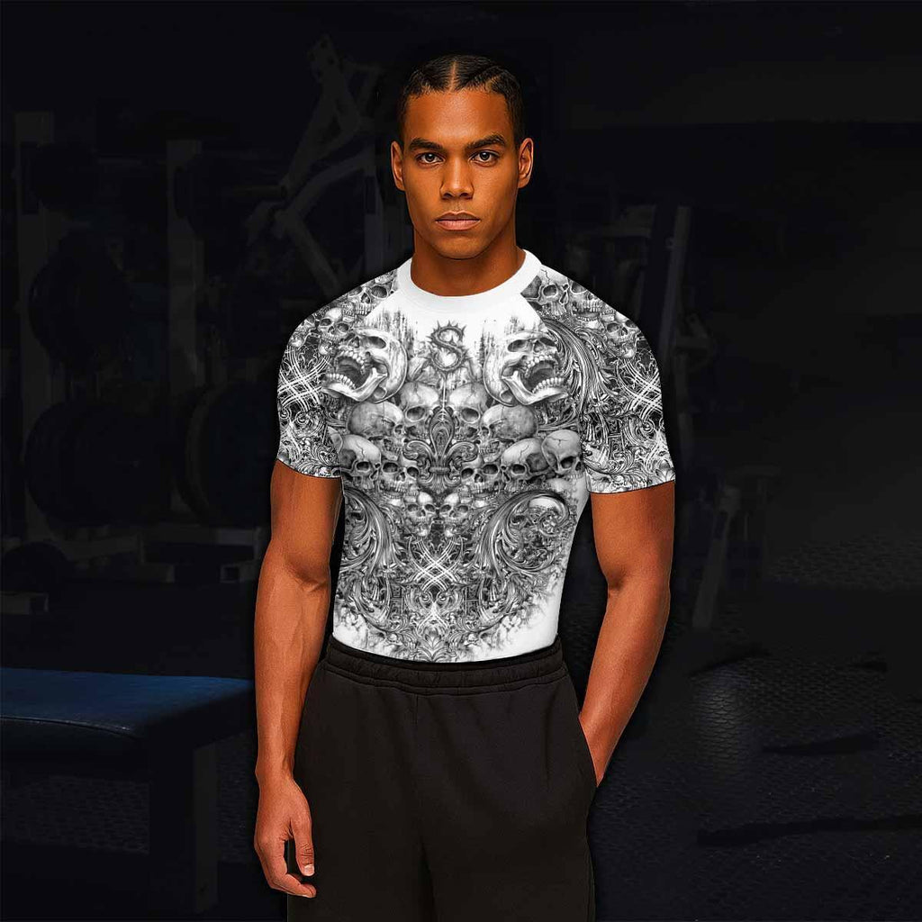 Memento Mori Skull Rash Guard