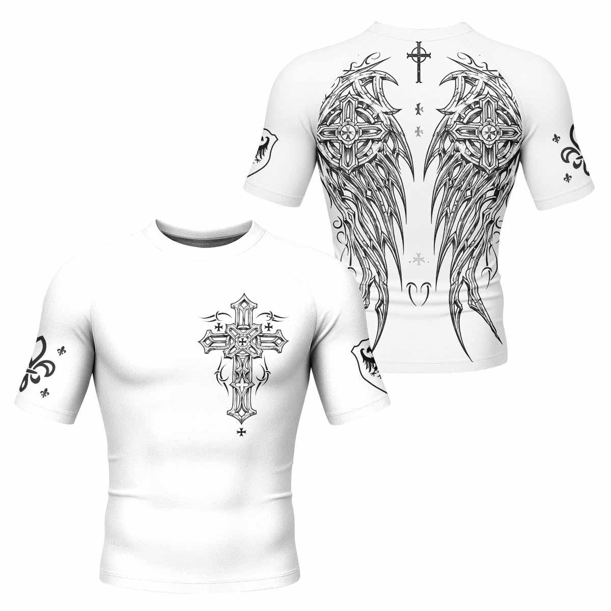 Angel Wings Cross Rash Guard