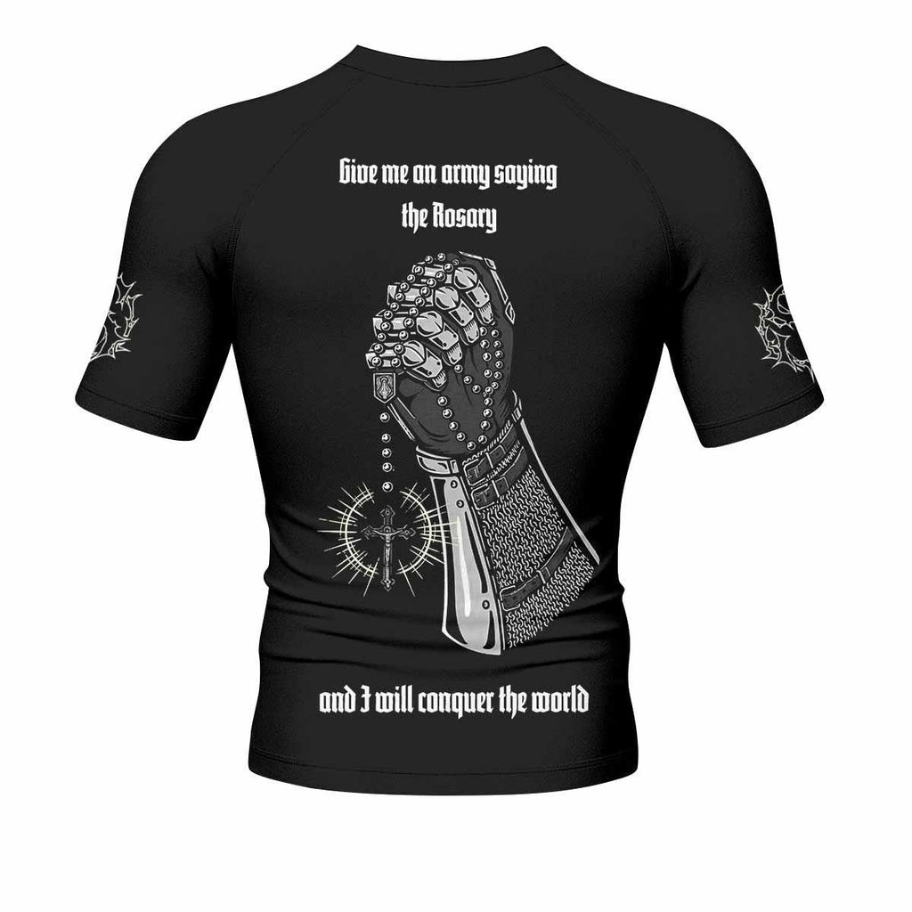 Give Me an Army Rosary Rash Guard