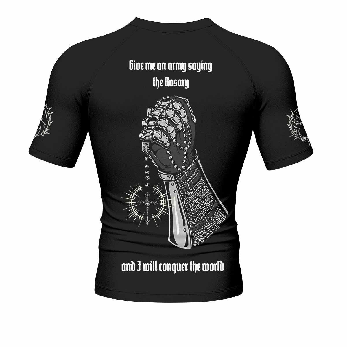Give Me an Army Rosary Rash Guard