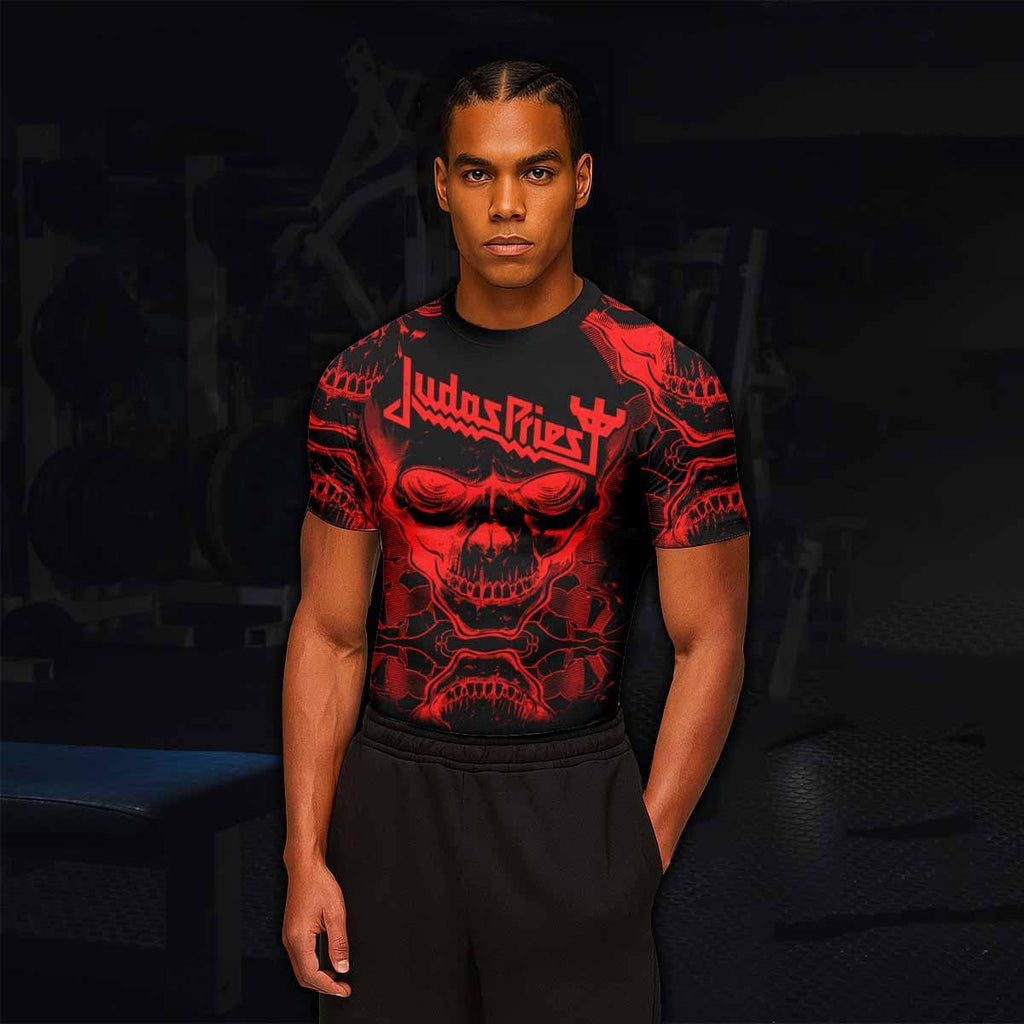 Judas Priest Skull Rash Guard