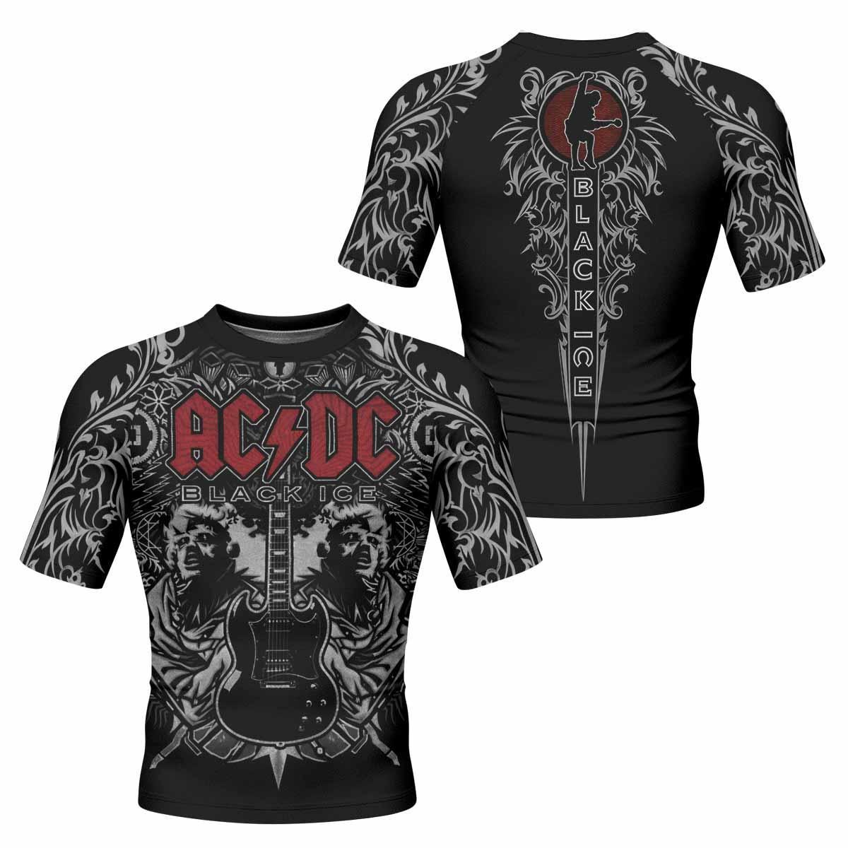AC/DC Black Ice Rash Guard