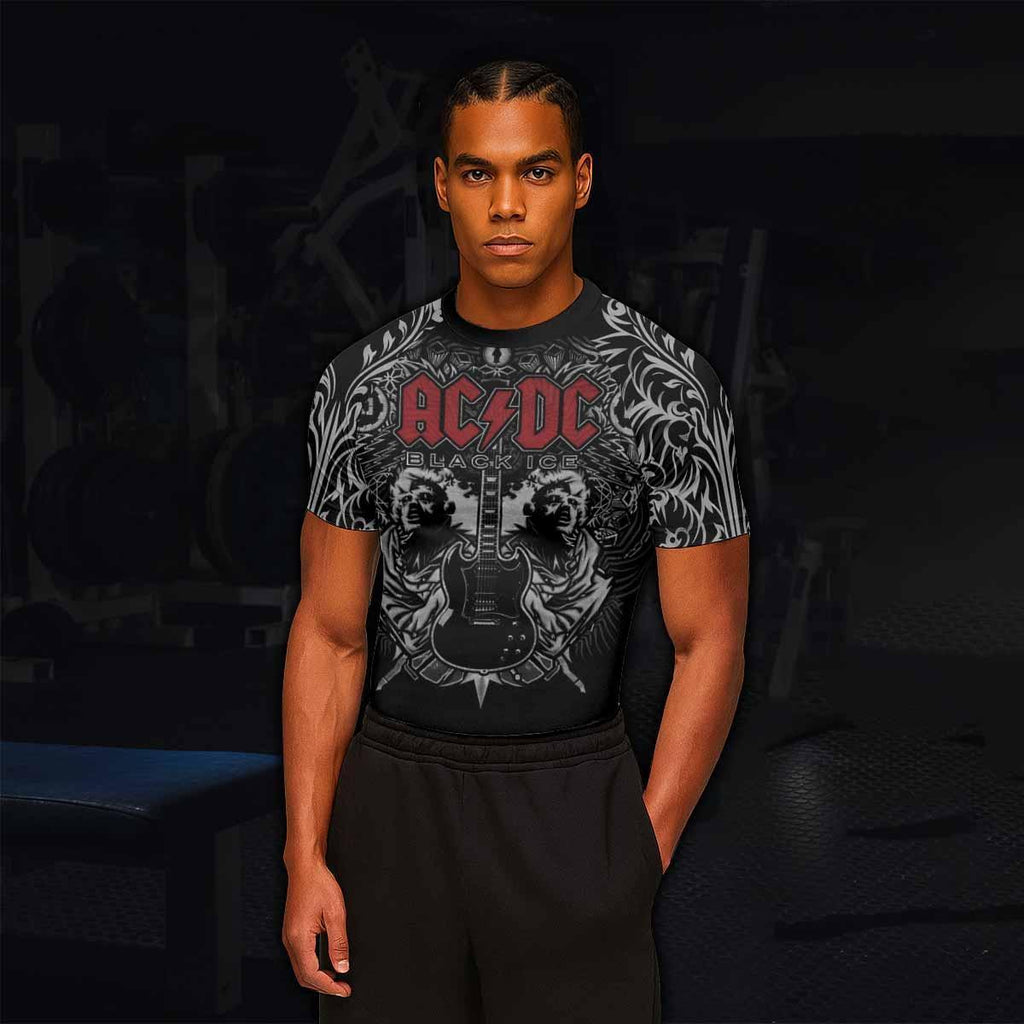AC/DC Black Ice Rash Guard