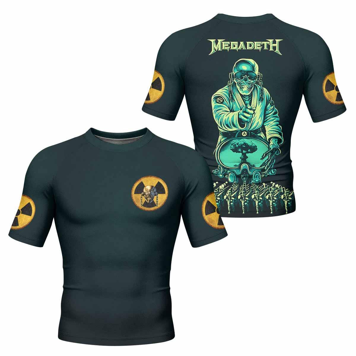 Megadeth Nuclear Skull Rash Guard