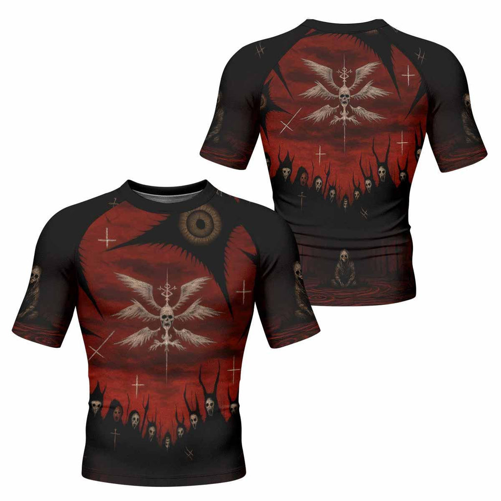 Occult Fallen Seraph Ritual Rash Guard