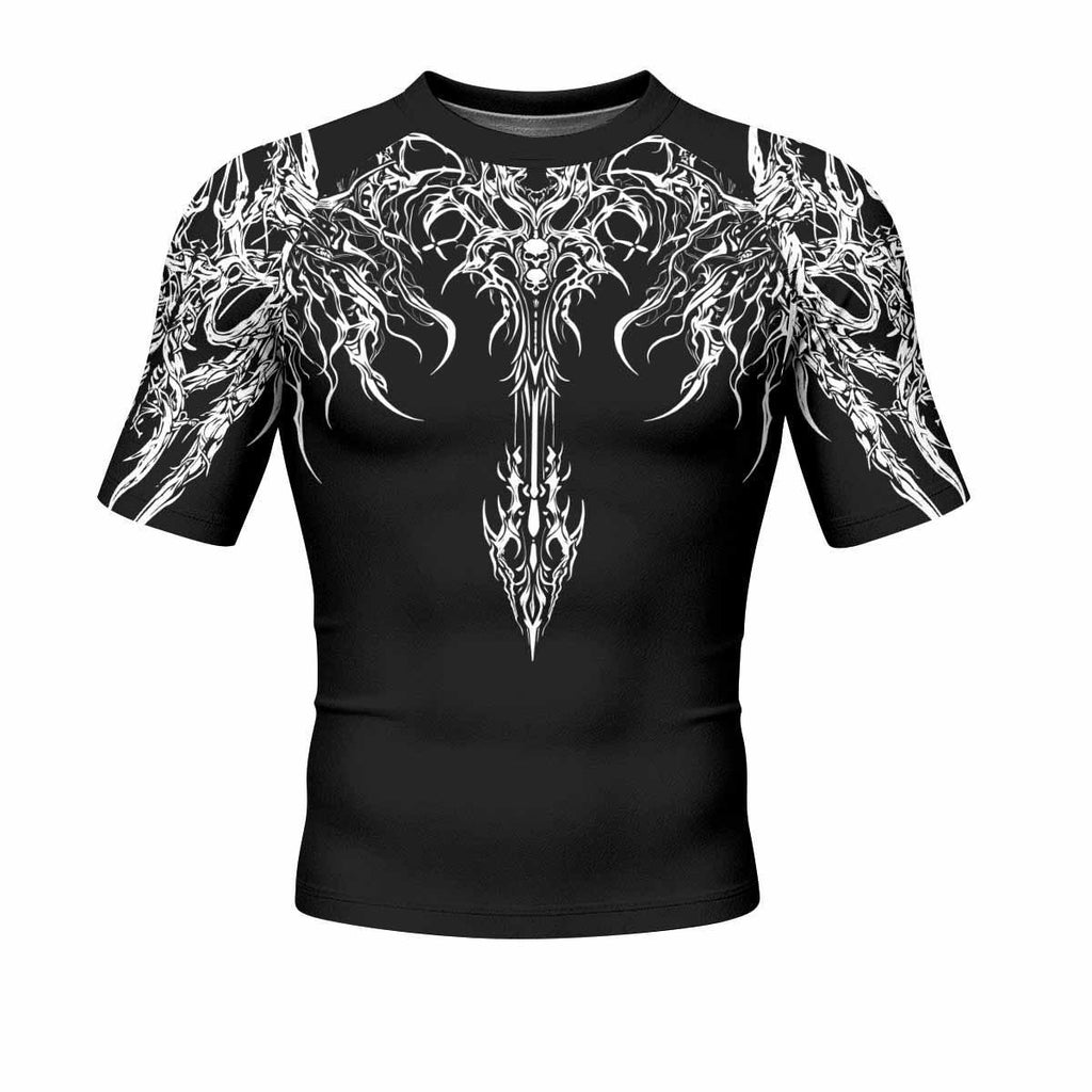 Gothic Bone Skull Rash Guard