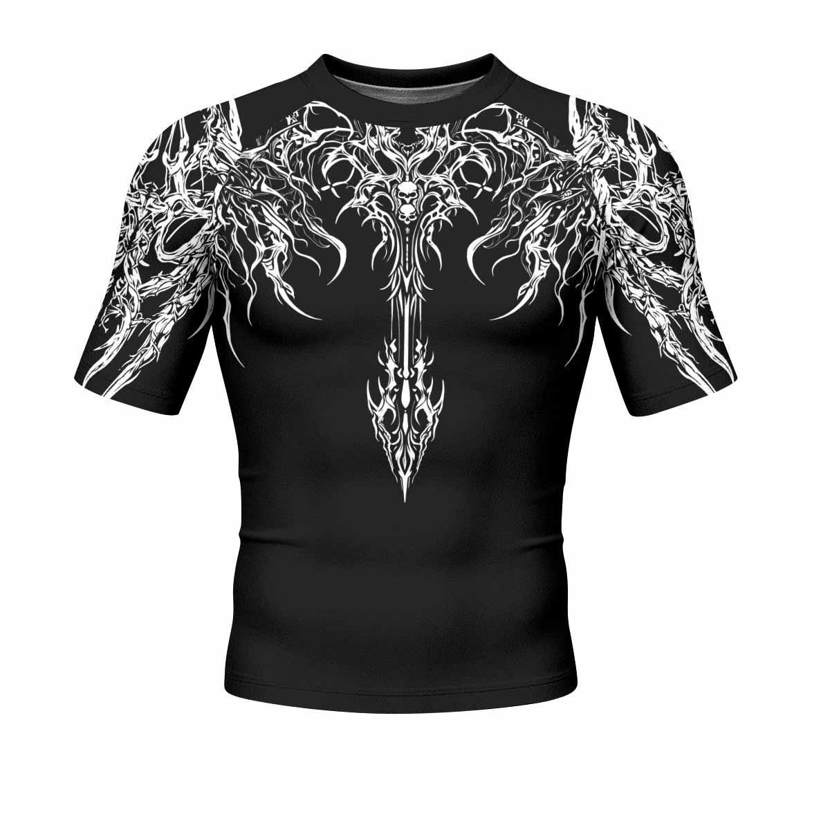 Gothic Bone Skull Rash Guard