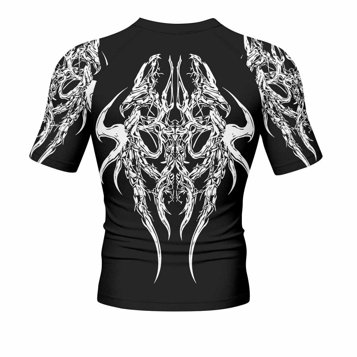 Gothic Bone Skull Rash Guard