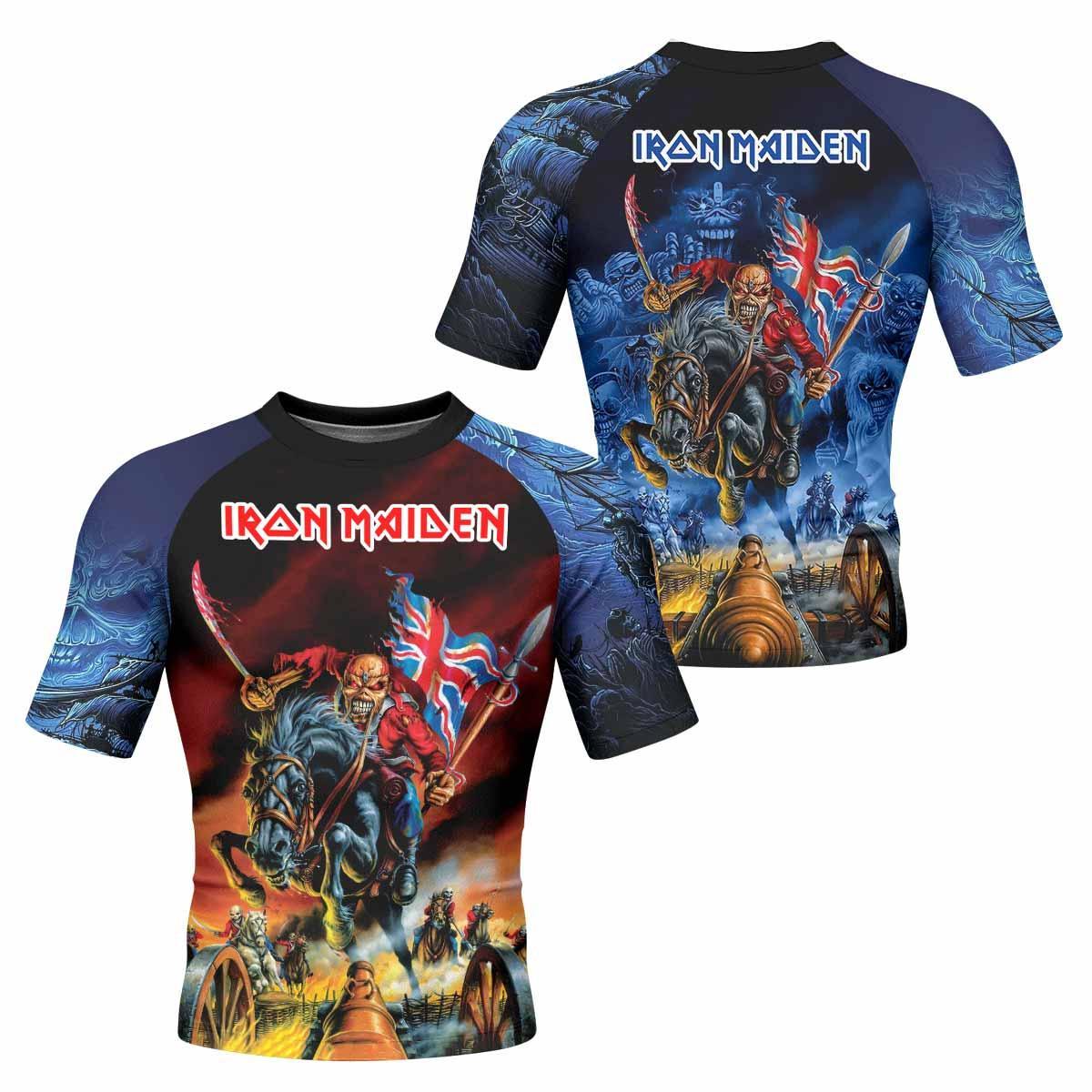 Iron Maiden England Flag Rash Guard
