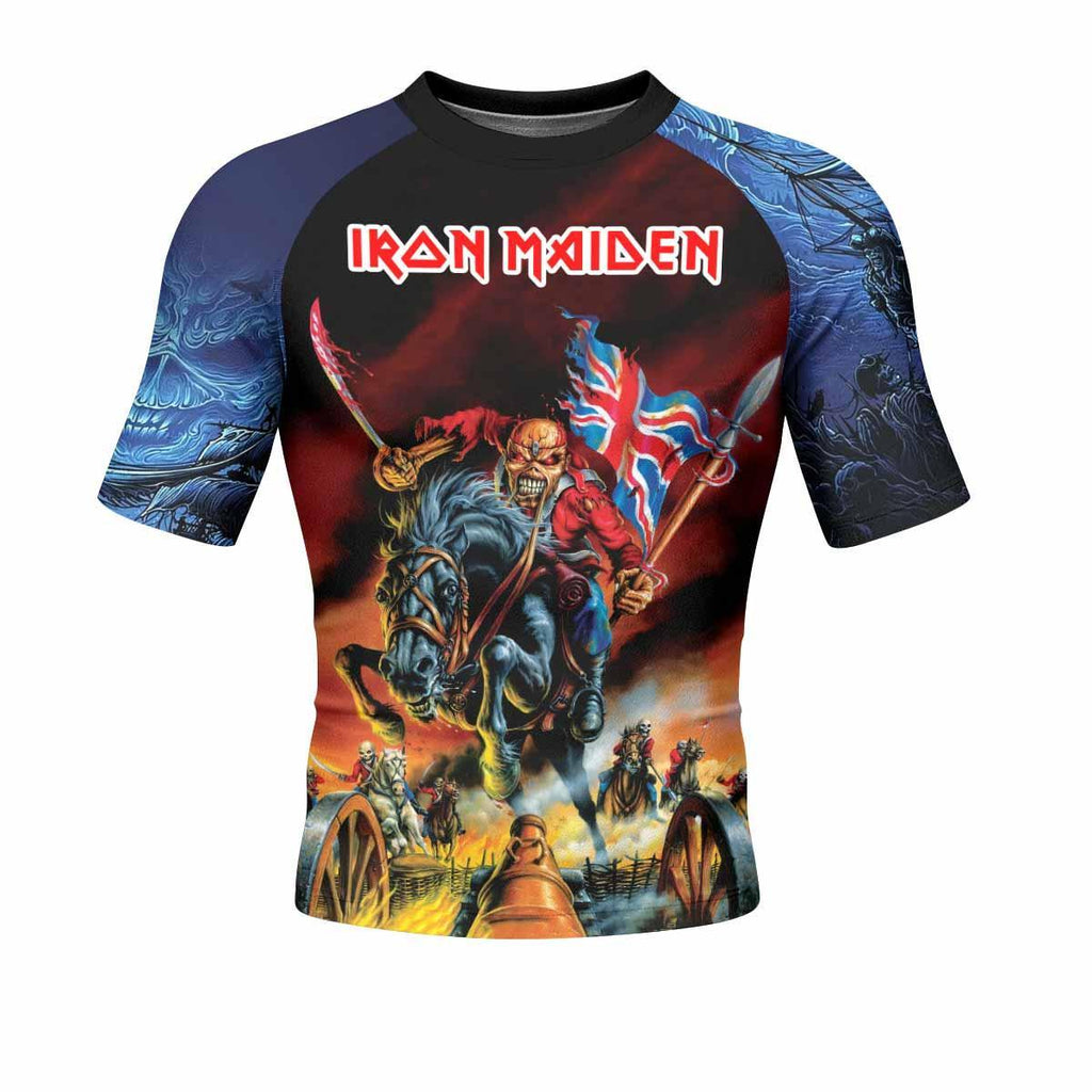 Iron Maiden England Flag Rash Guard
