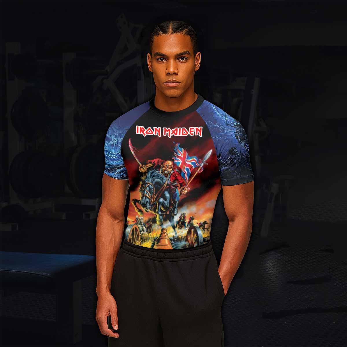 Iron Maiden England Flag Rash Guard