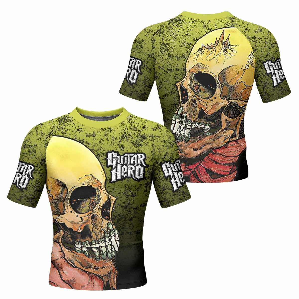 Guitar Hero Skull Rash Guard