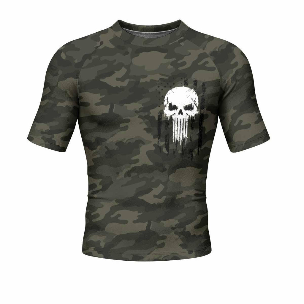 The Punisher Skull We The People Rash Guard
