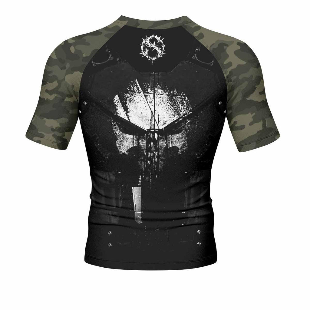 The Punisher Skull Camouflage Rash Guard