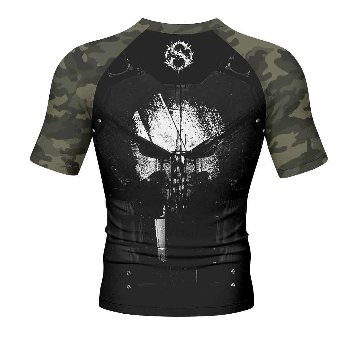 The Punisher Skull Camouflage Rash Guard