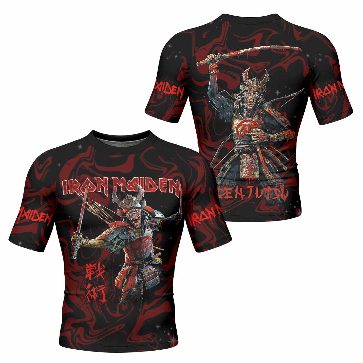 Iron Maiden Senjutsu Samurai Eddie Rash Guard
