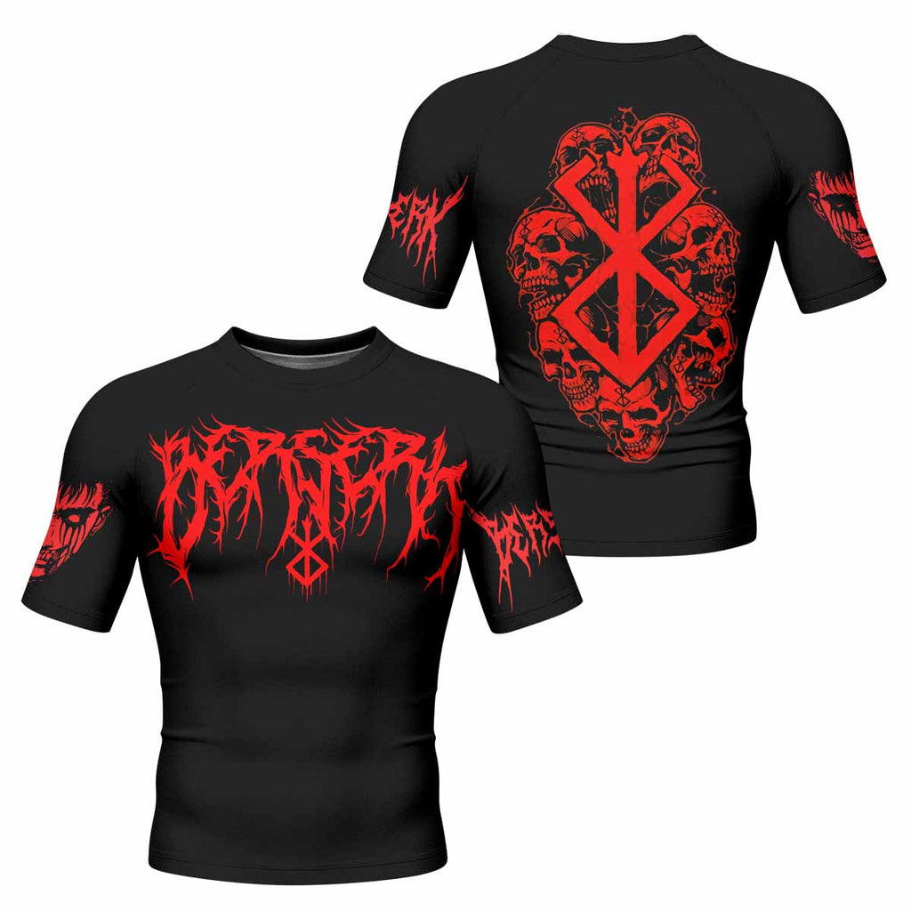 Berserk Metal Skull Knight Rash Guard